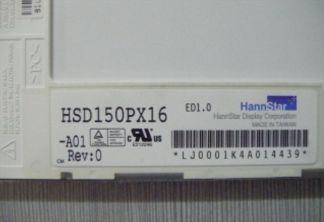 Original HSD150PX16-A HannStar Screen Panel 15" 1024*768 HSD150PX16-A LCD Display